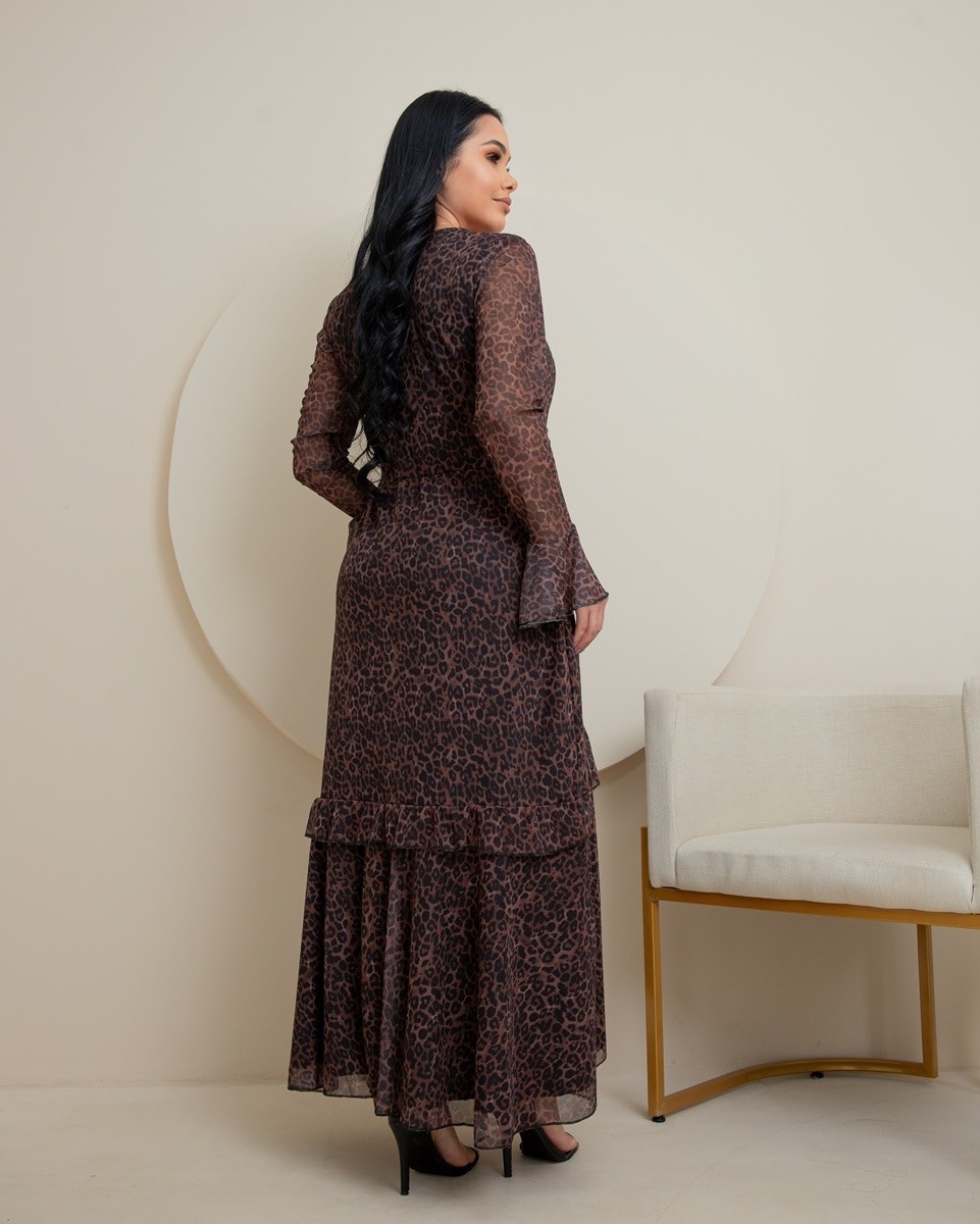 Vestido Midi Tule 9031 Vestido Midi Tule 9031