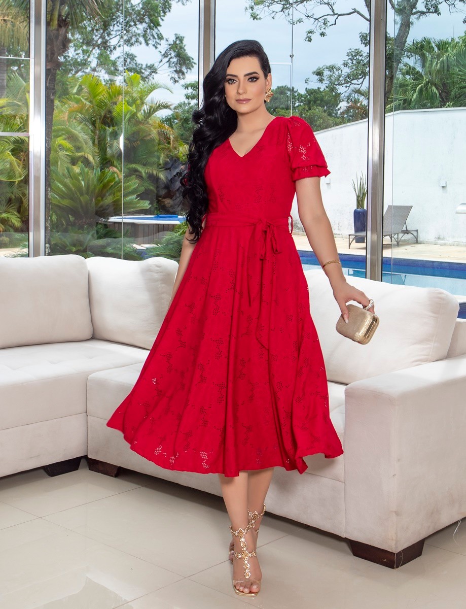 Vestido Midi Malha Lese 3909 Vestido Midi Malha Lese 3909