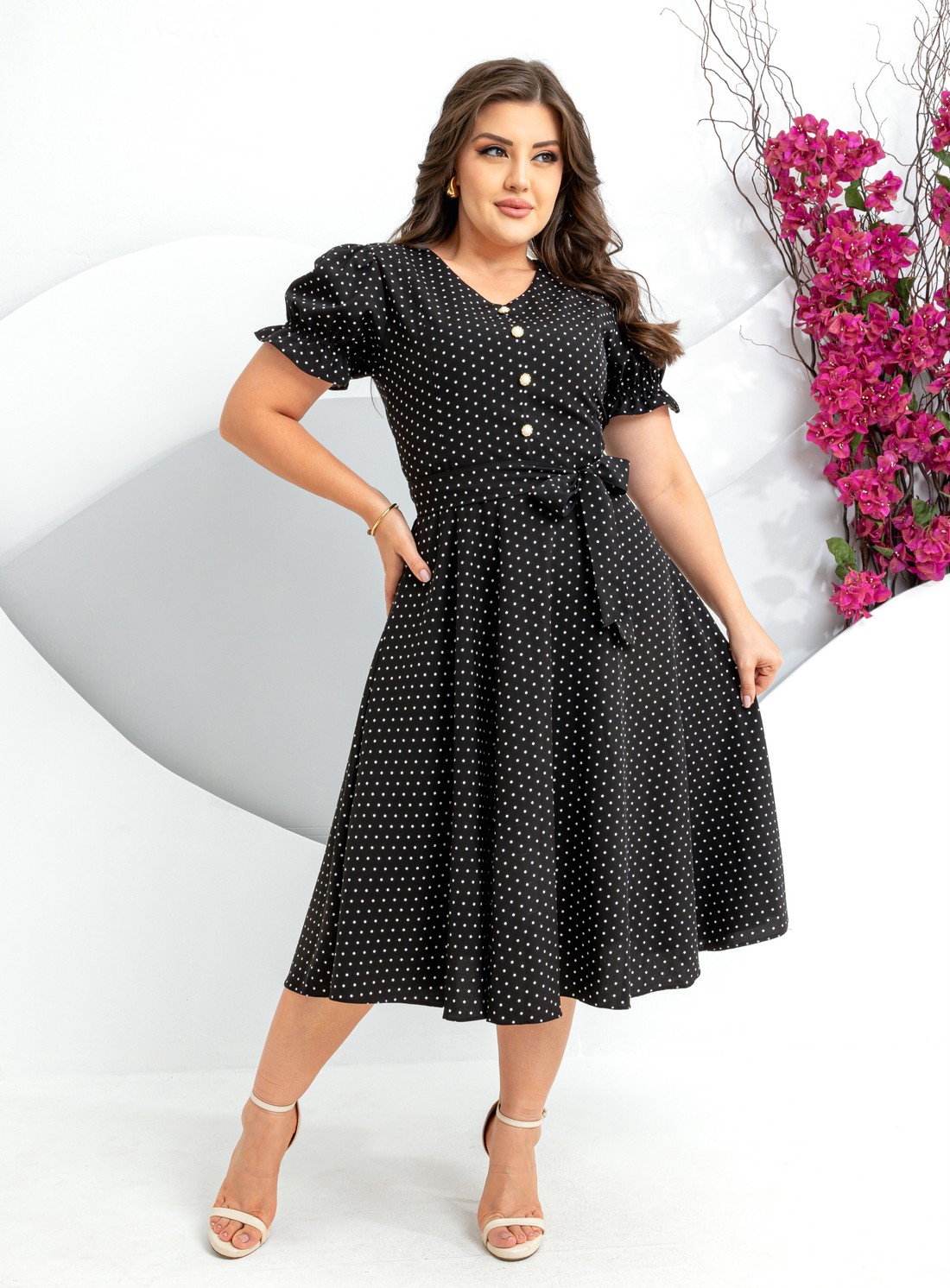 Vestido Poá Solto 0417 Vestido Poá Solto 0417