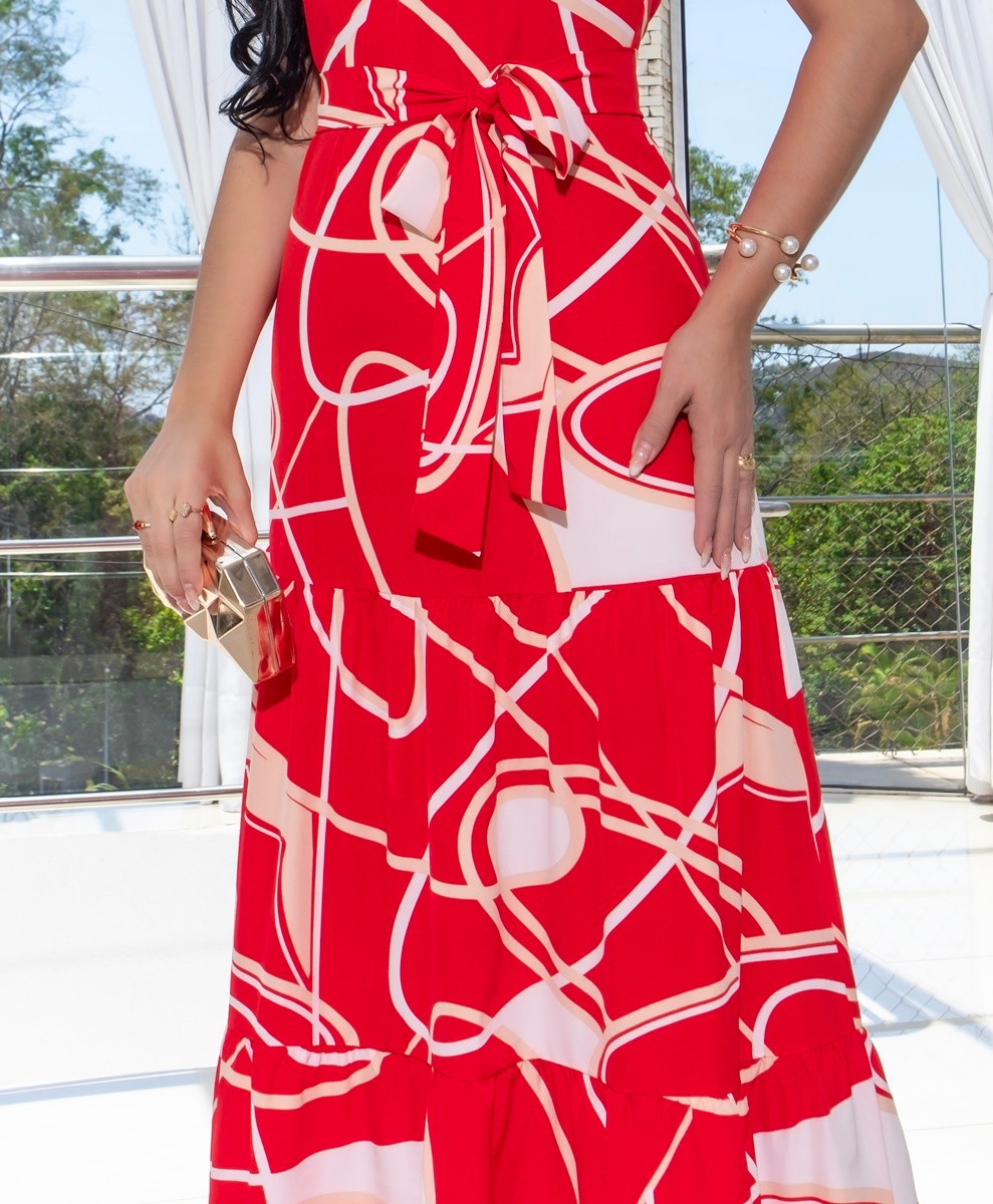 Vestido Longo Decote Coração 2372 Vestido Longo Decote Coração 2372