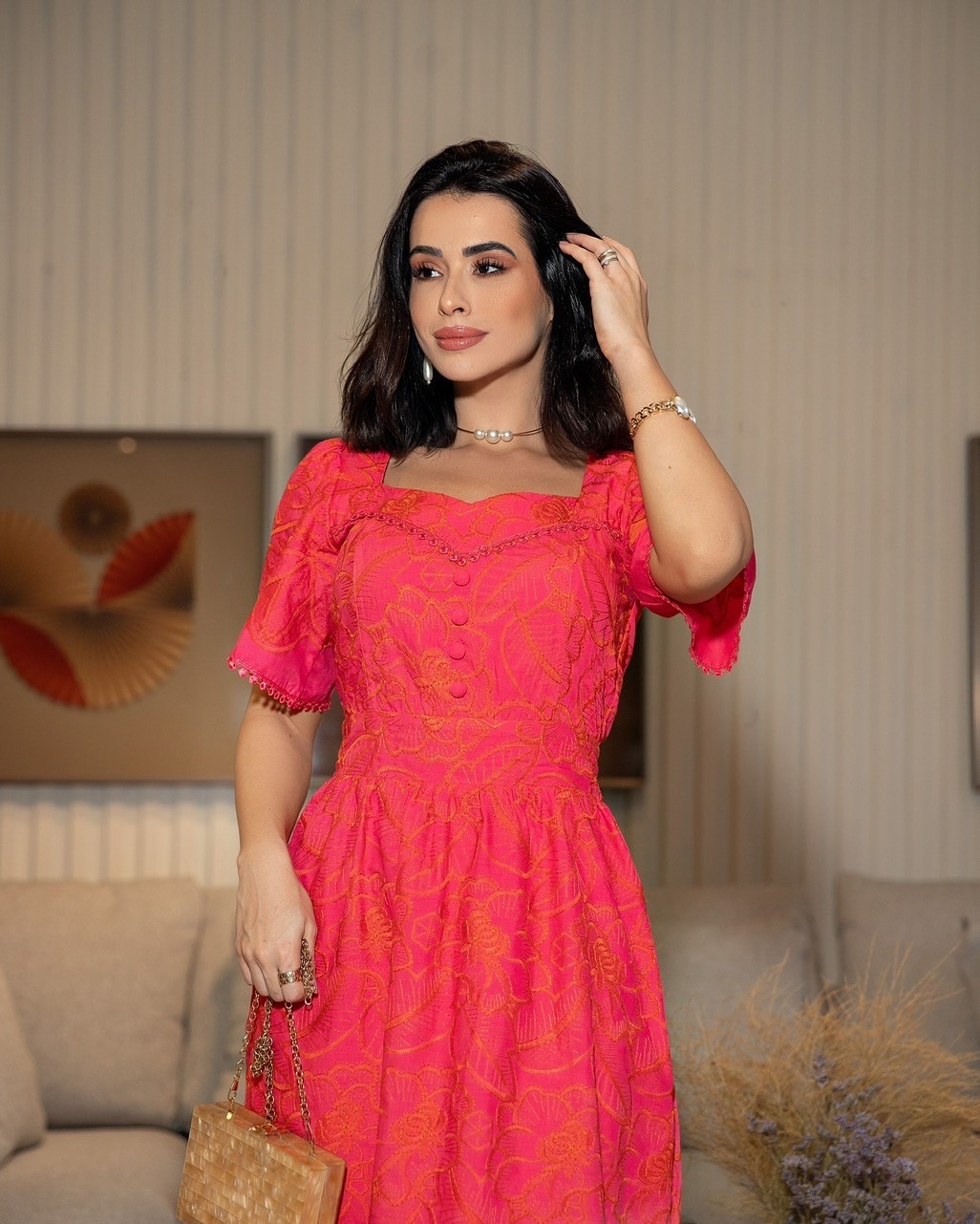 Vestido Lese Midi 9048 Vestido Lese Midi 9048