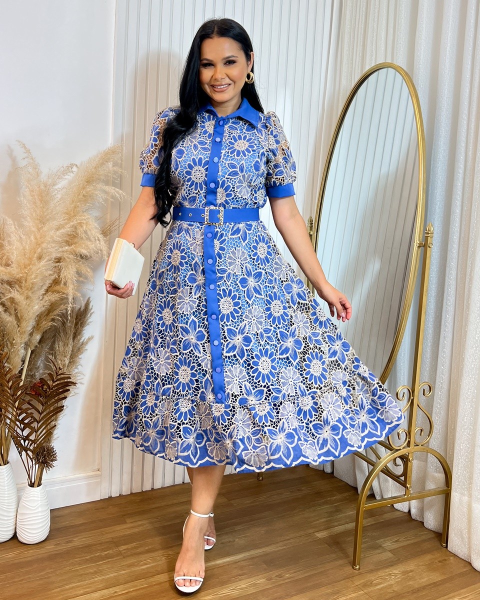 Vestido Lese Midi 0410 Vestido Lese Midi 0410