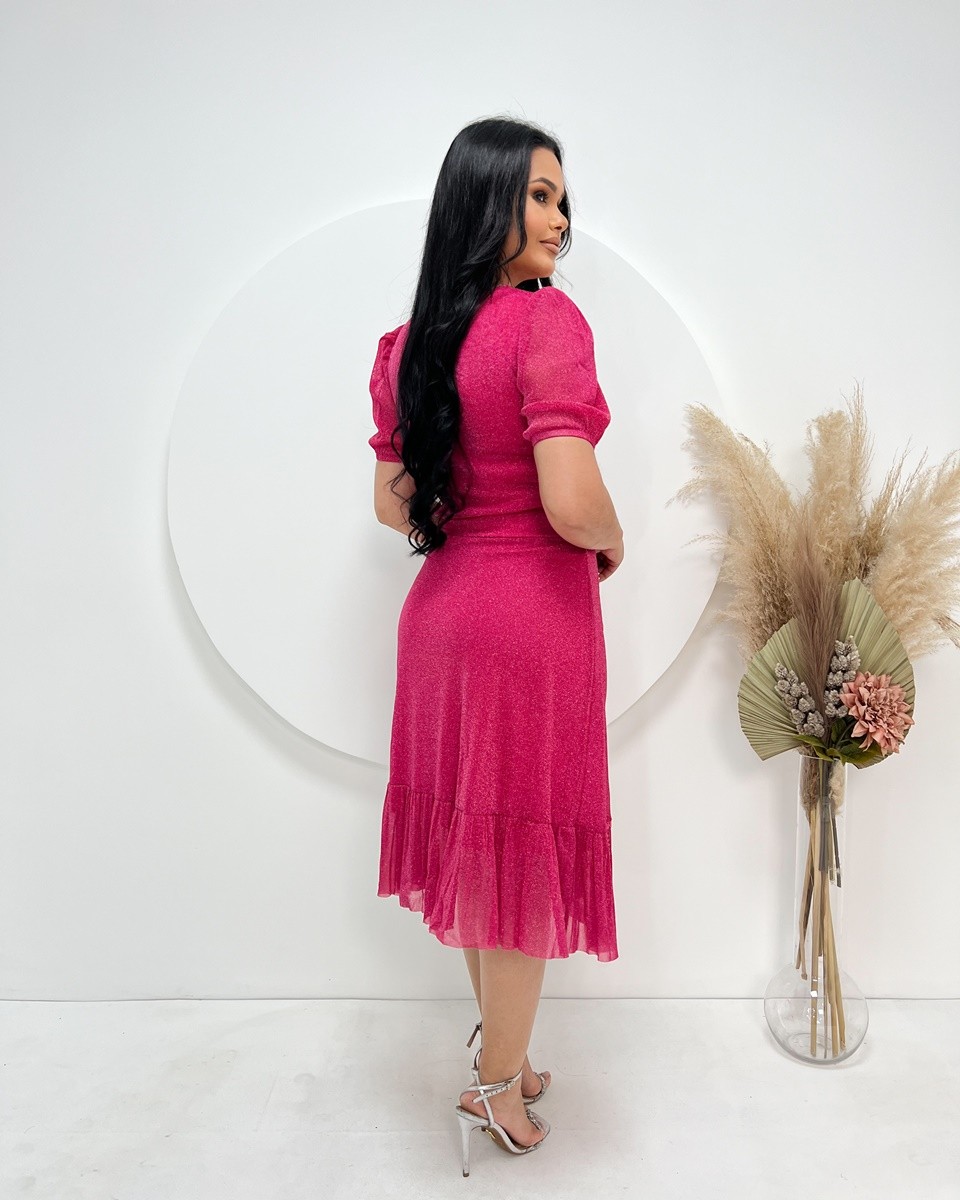 Vestido Tule Lurex 5009 Vestido Tule Lurex 5009