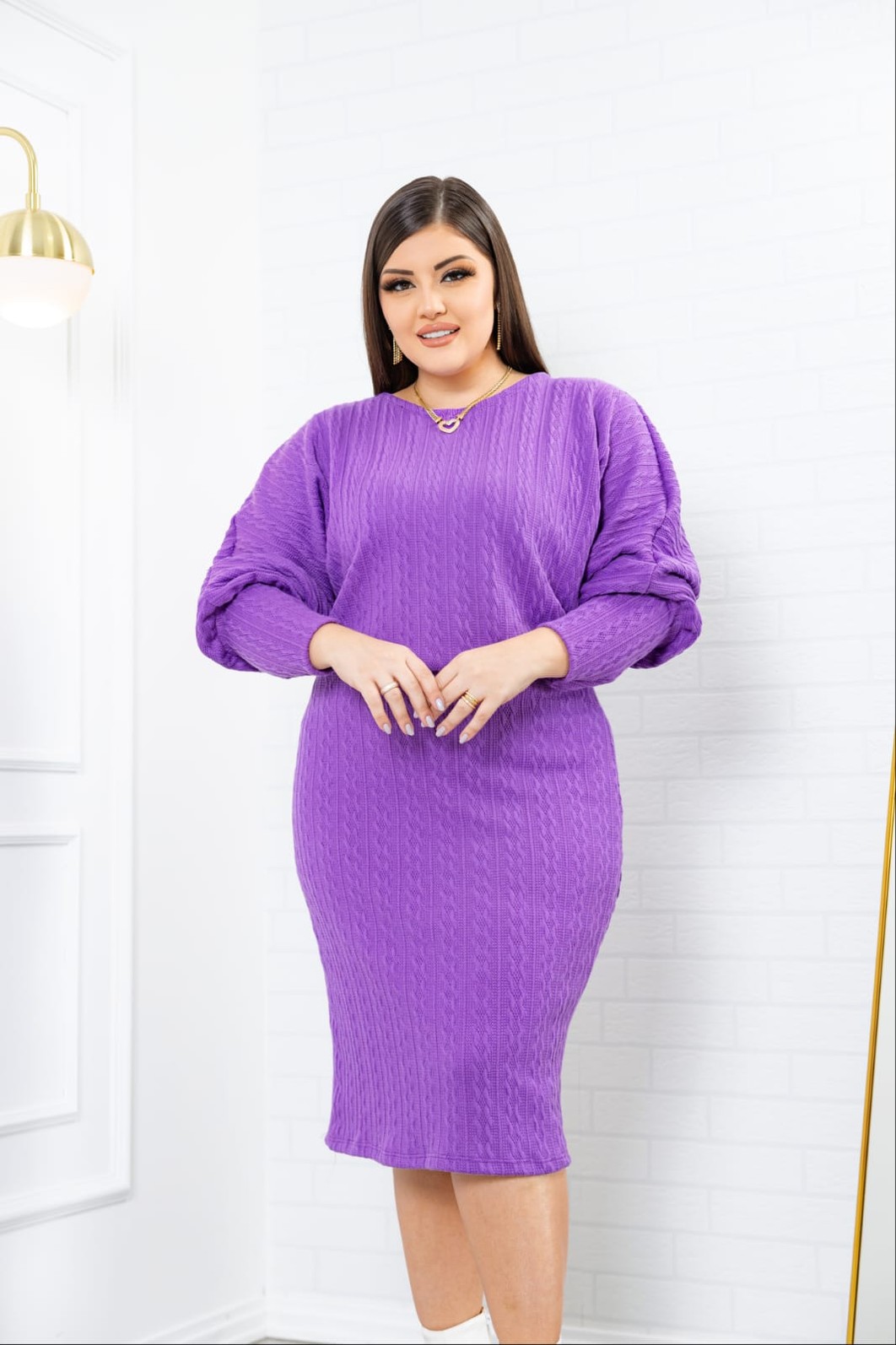 Conjunto Tricô Saia e Blusa Manga Longa 0232 Conjunto Tricô Saia e Blusa Manga Longa 0232