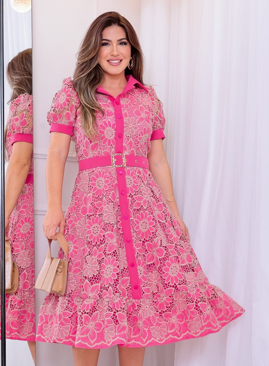 Vestido Lese Midi 0410 Vestido Lese Midi 0410