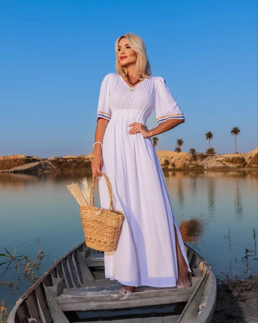 Vestido Longo Liso Manga Flare 5006 Vestido Longo Liso Manga Flare 5006