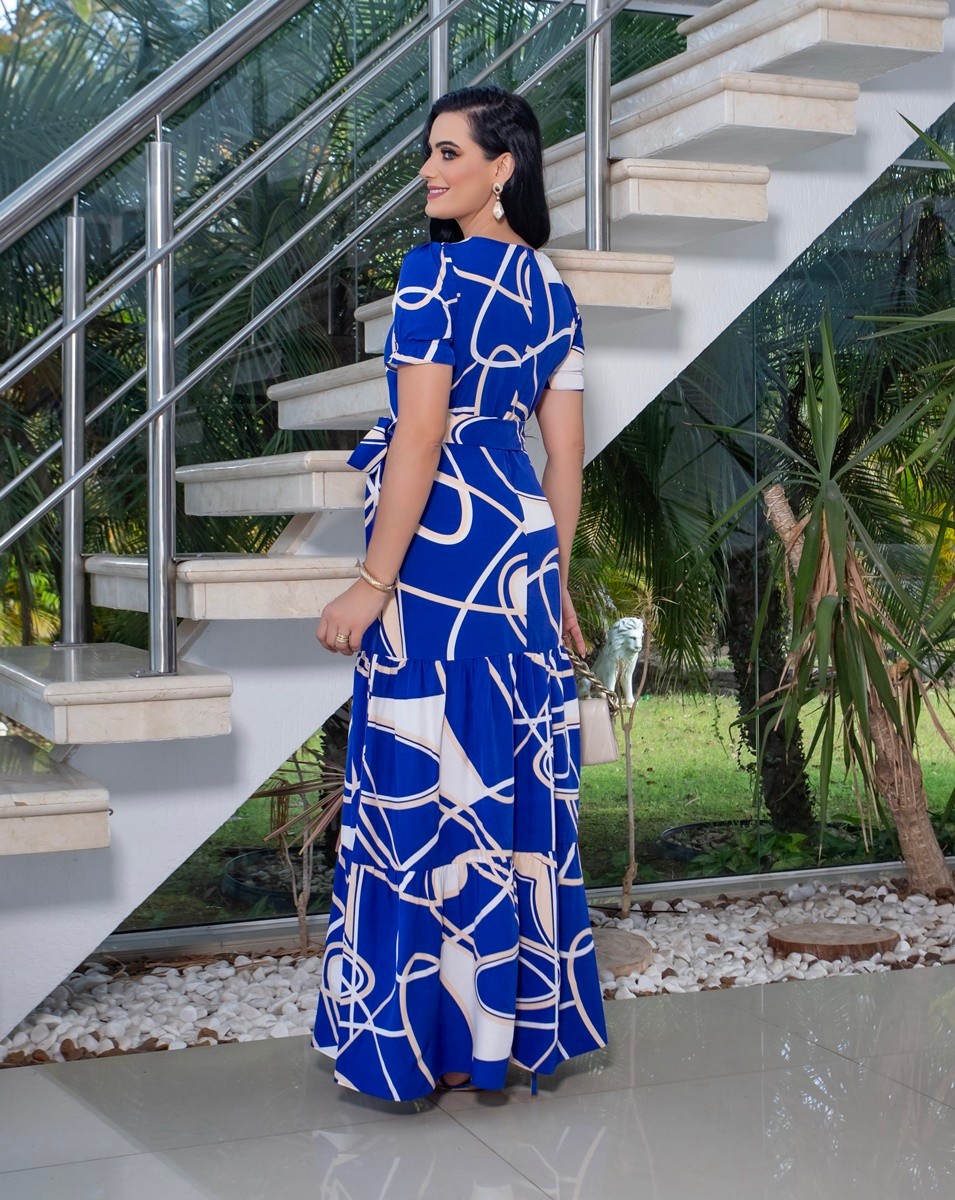 Vestido Longo Decote Coração 2372 Vestido Longo Decote Coração 2372