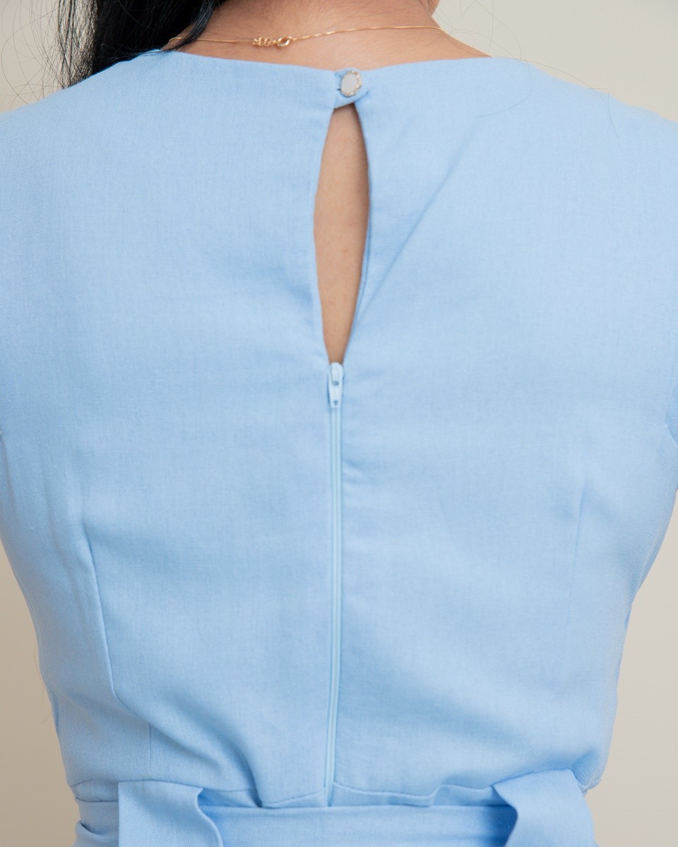 Vestido Liso Linho 9029 Vestido Liso Linho 9029