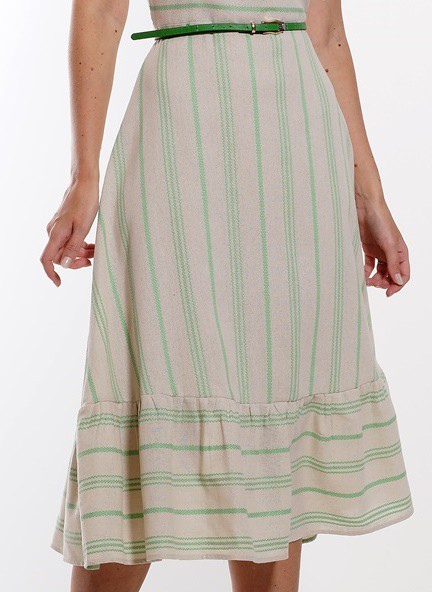Vestido Midi Listrado 5002 Vestido Midi Listrado 5002
