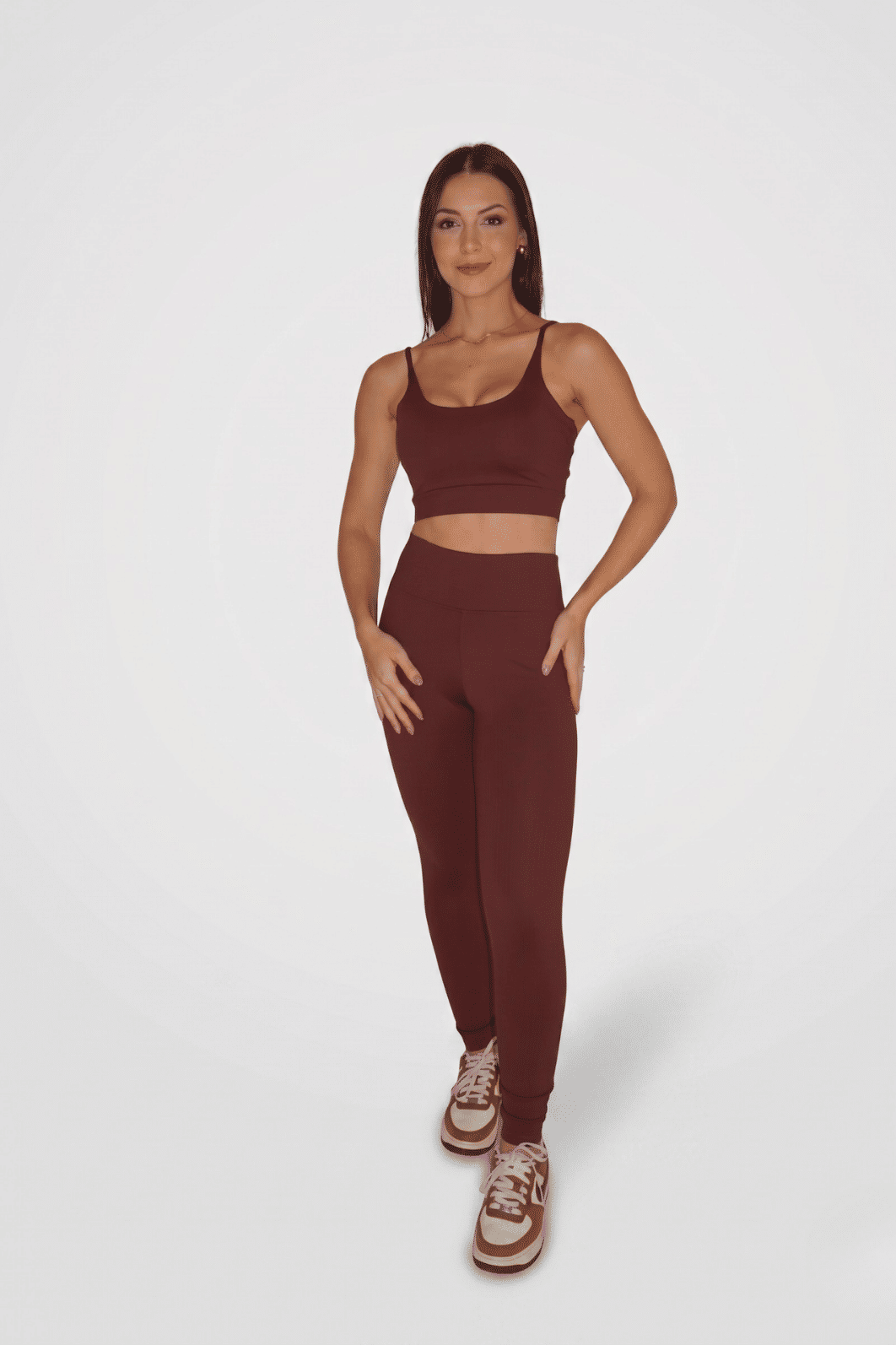 Top Alcinha Shape cor Marrom ganache