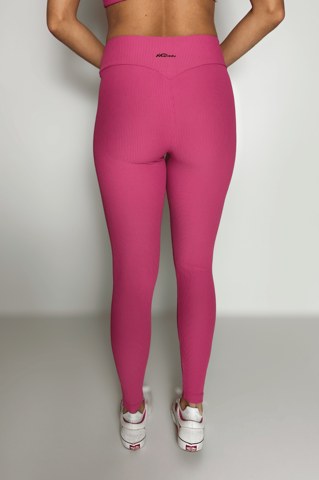 Legging Eleve cor Rosa Carmim Canelado