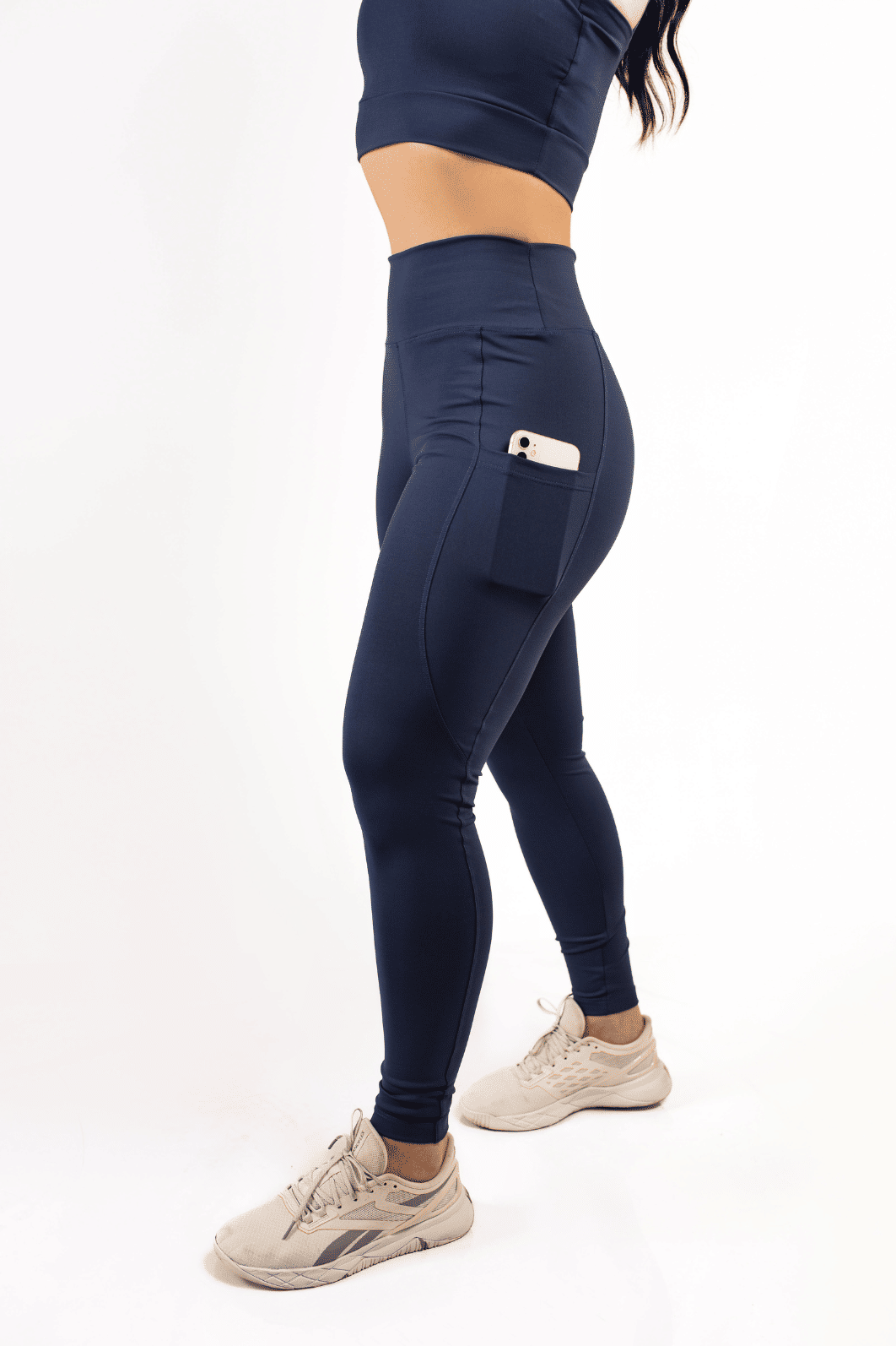 Legging com bolso nas laterais Azul Marinho Legging com bolso nas laterais Azul Marinho