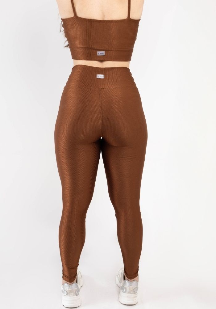 Legging Fitness cor Coffee Marrom