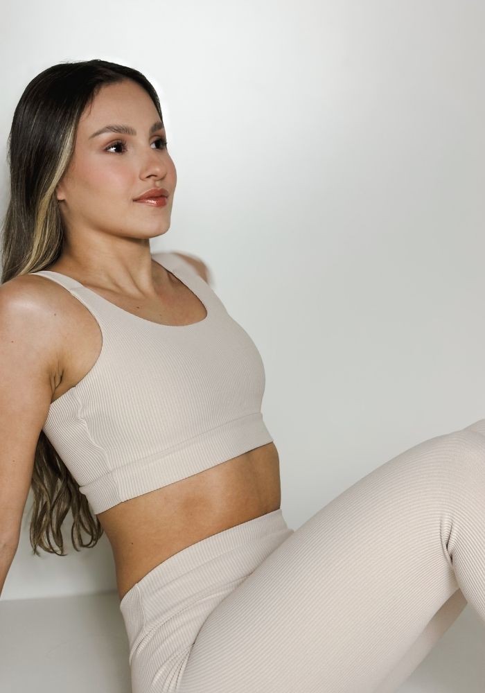 Top Eleve cor Nude Canelado