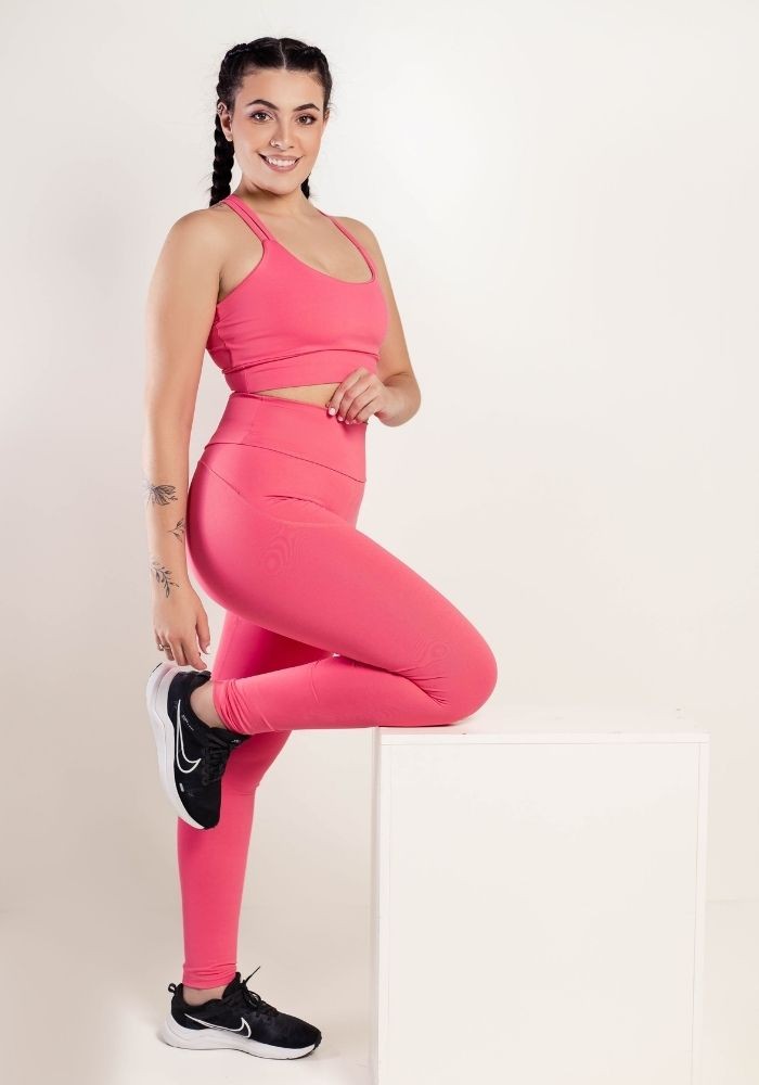 Legging Fitness cor Goiaba Levanta Bumbum Legging Fitness cor Goiaba Levanta Bumbum