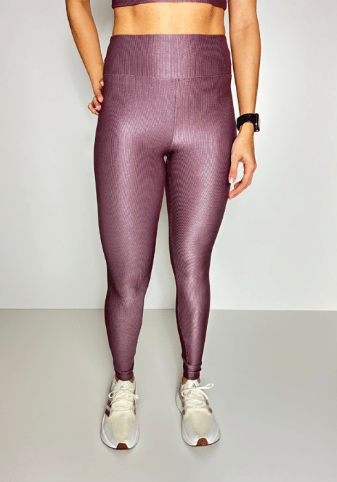 Legging Fitness Canelado cor Cacau