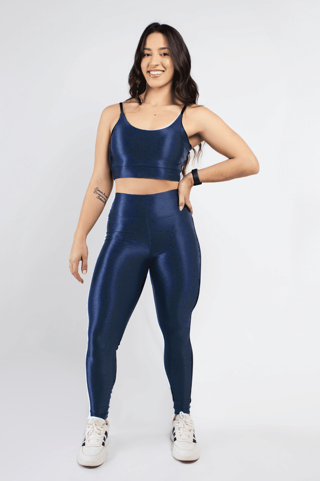 Legging Canelada cor Azul Marinho