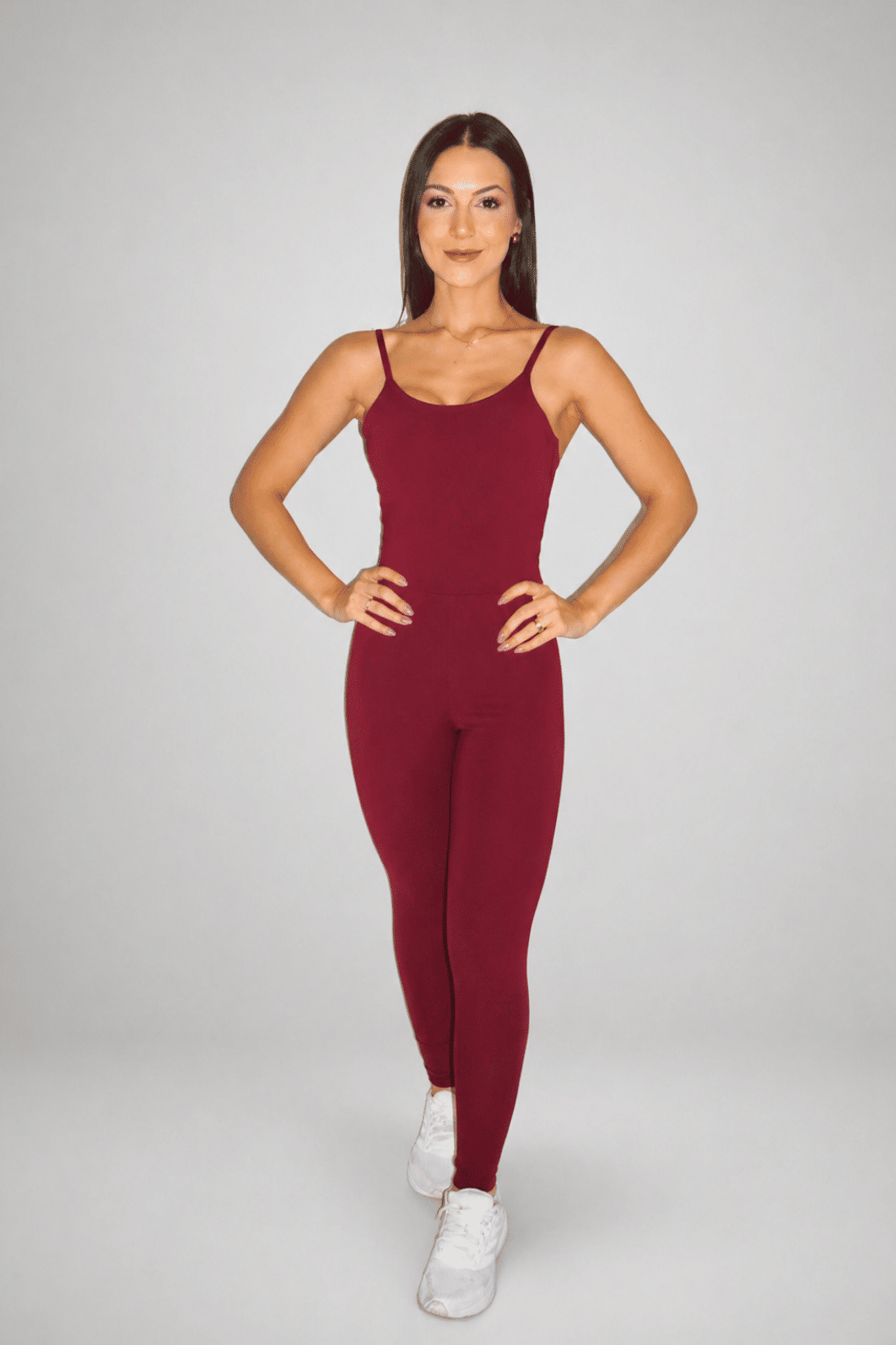 Macacao comprido Daily cor Vermelho Merlot Macacao comprido Daily cor Vermelho Merlot