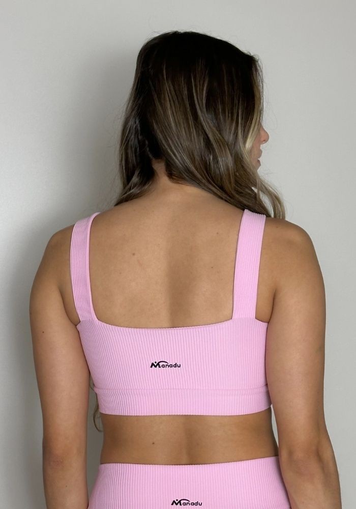 Top Eleve cor Rosa Claro Canelado Top Eleve cor Rosa Claro Canelado