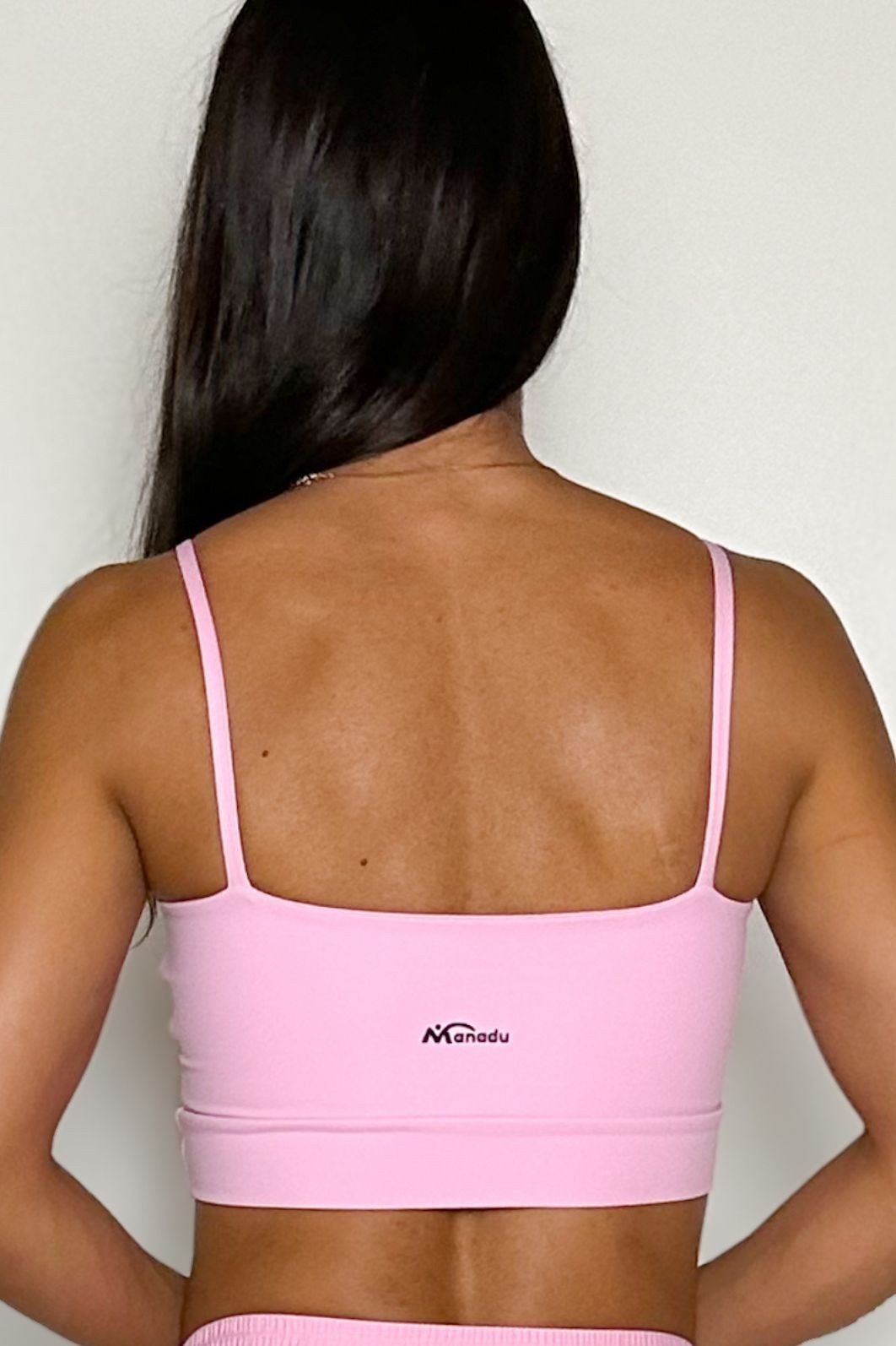 Conjunto Shorts Sobreposto Rosa Claro + Top Alcinha