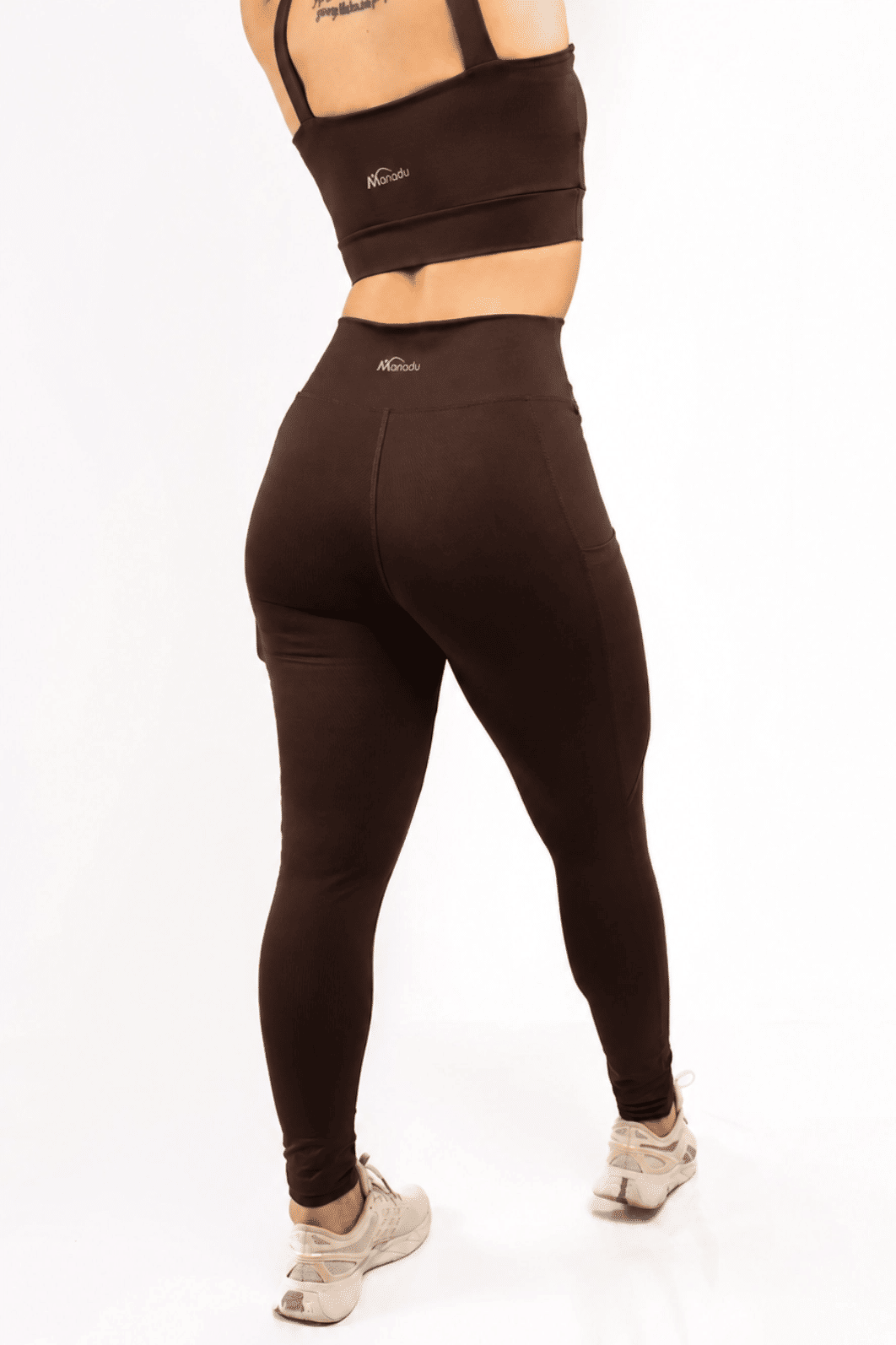 Conjunto Legging bolso Marrom Horse + Top de Alça Larga Conjunto Legging bolso Marrom Horse + Top de Alça Larga