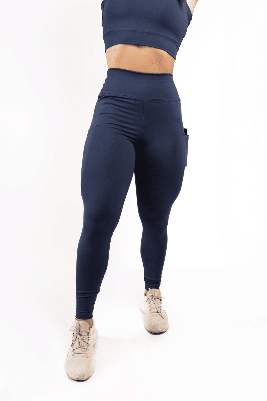 Legging com bolso nas laterais Azul Marinho Legging com bolso nas laterais Azul Marinho