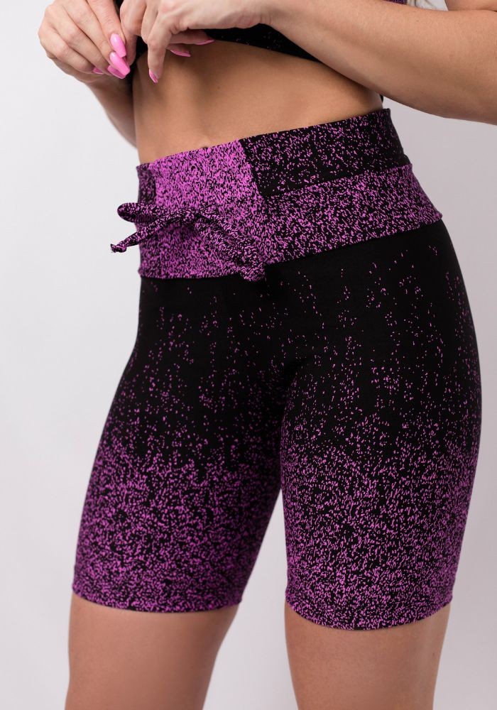 Bermuda Fitness com Cordinha cor Roxo Gipsy