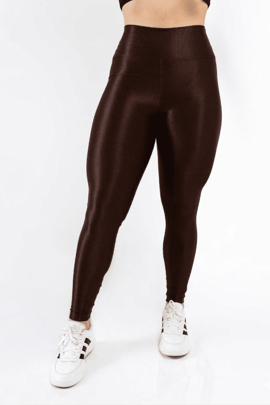 Legging Canelada cor Marrom intenso