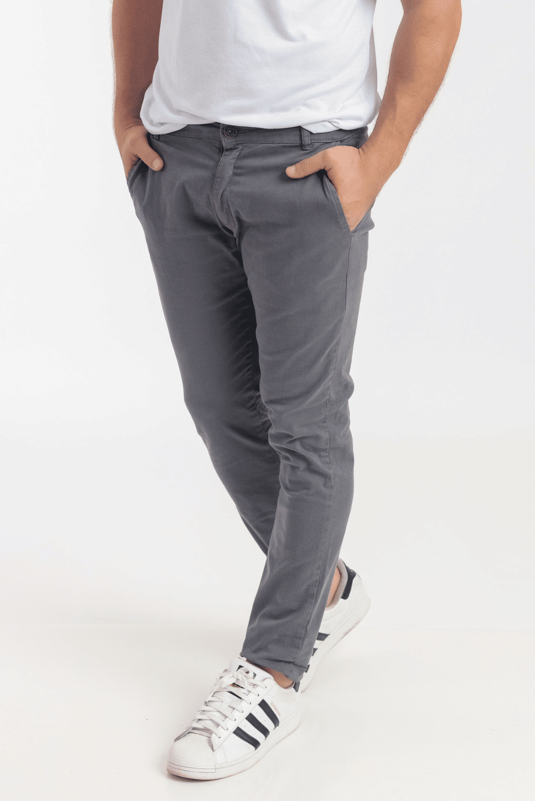 Calça Sarja Bolso Faca Masculino - CinzaEscuro Calça Sarja Bolso Faca Masculino - CinzaEscuro