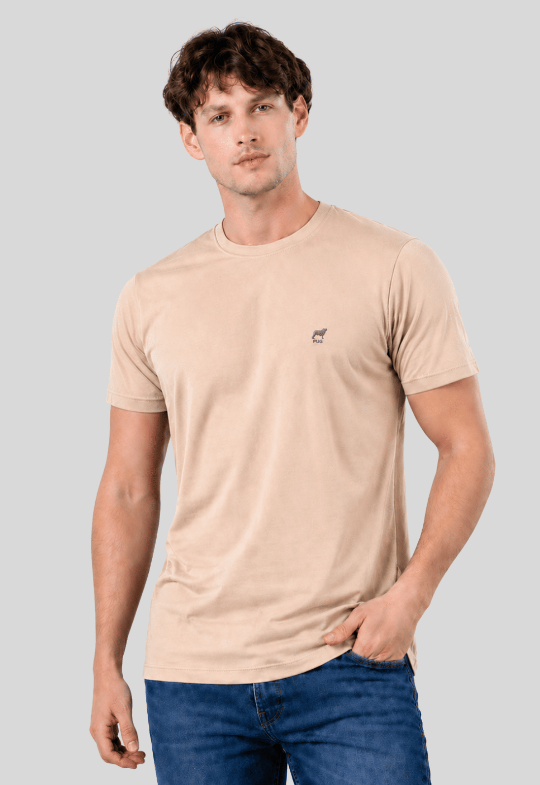 Camiseta Básica Pug Wear - CAPUCCINO Camiseta Básica Pug Wear - CAPUCCINO