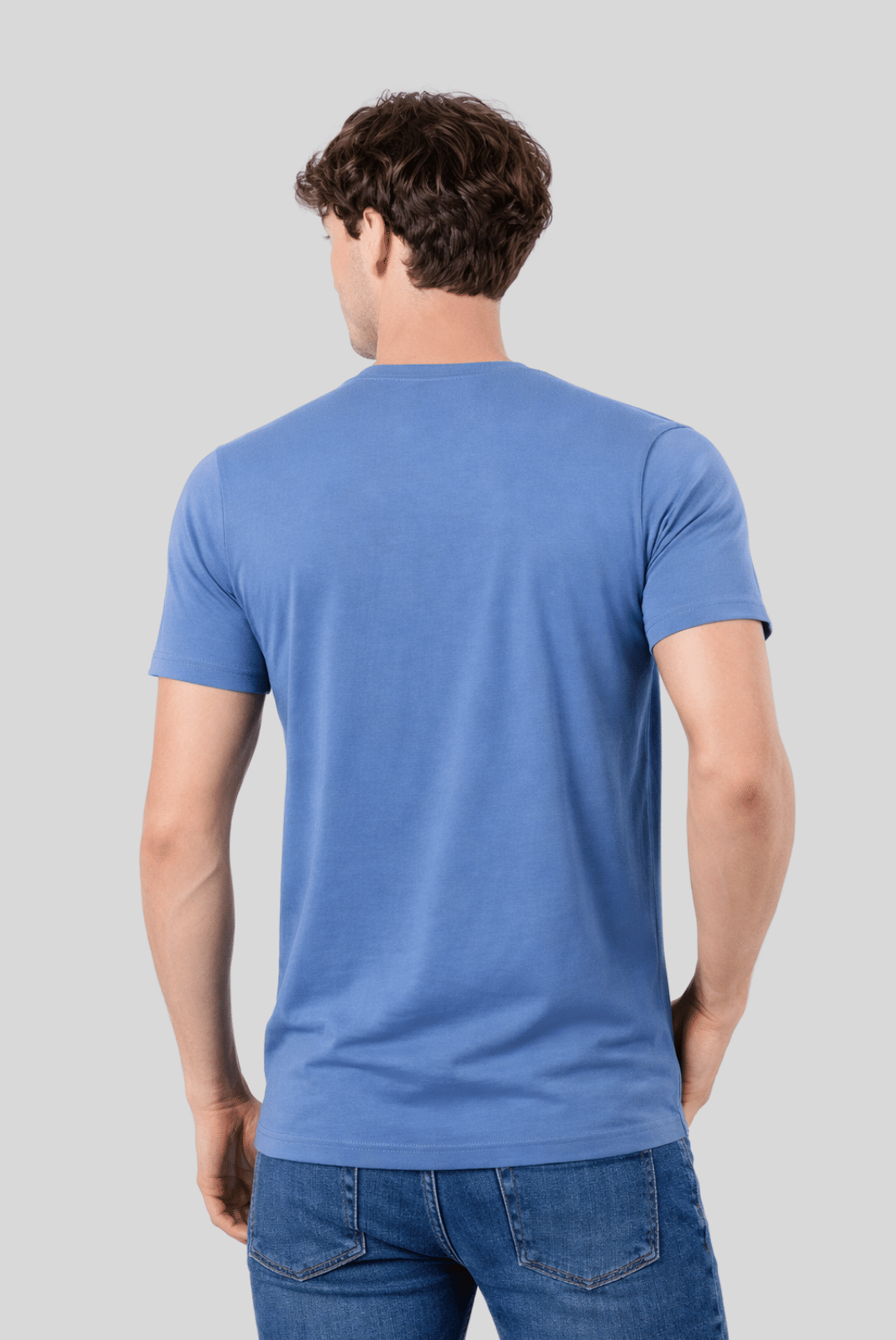 Camiseta Básica Pug Wear - AZUL JEANS Camiseta Básica Pug Wear - AZUL JEANS