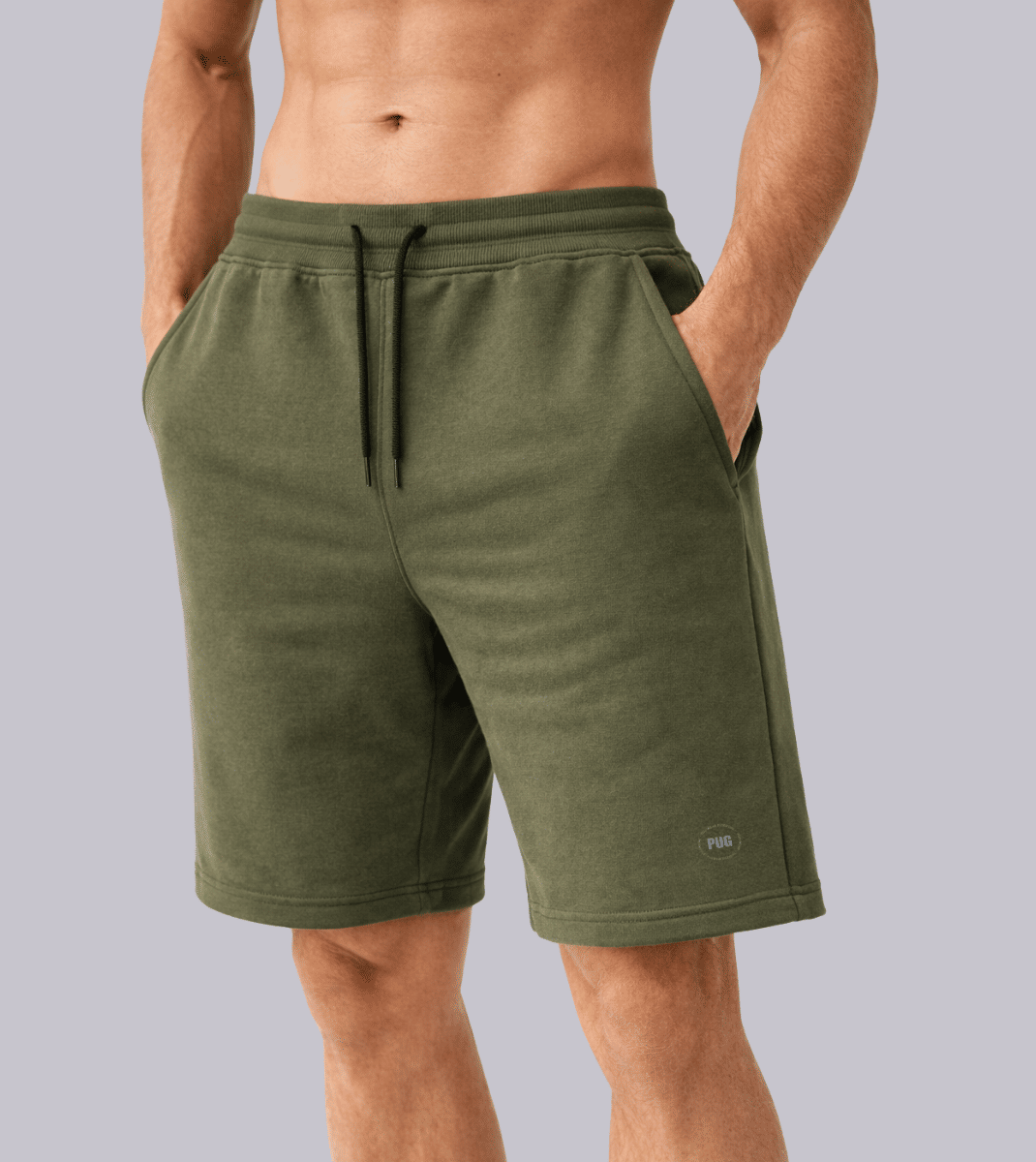 Bermuda Moletom Confort Pug Wear - Verde Militar Bermuda Moletom Confort Pug Wear - Verde Militar