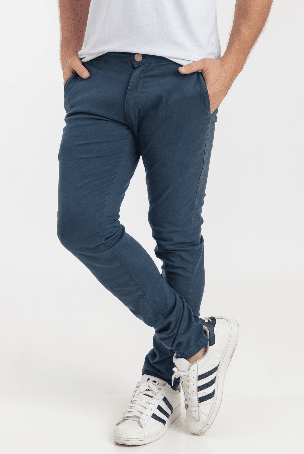 Calça Sarja Bolso Faca Masculino - AzulMarinho Calça Sarja Bolso Faca Masculino - AzulMarinho
