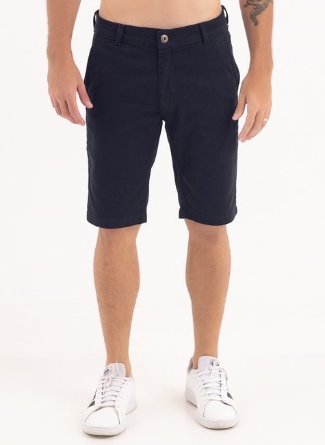 Bermuda Chino bolso Faca Sarja - Preto Bermuda Chino bolso Faca Sarja - Preto