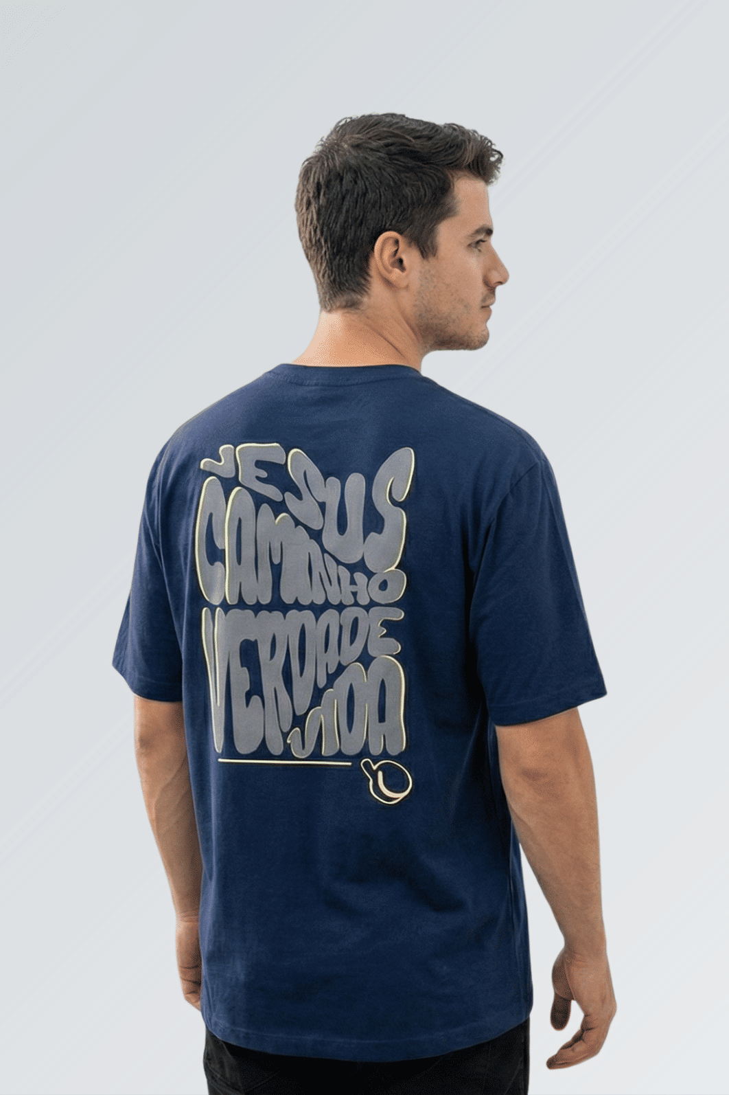CAMISETA TRADICIONAL JESUS CAMINHO MASCULINA CAMISETA TRADICIONAL JESUS CAMINHO MASCULINA
