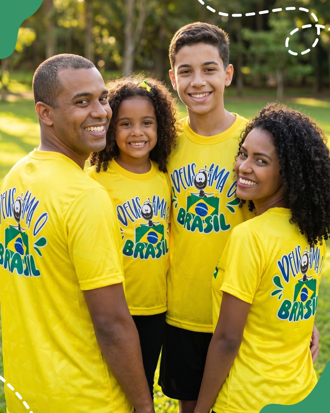 KIT FAMÍLIA TORCIDA - 3 CAMISETAS