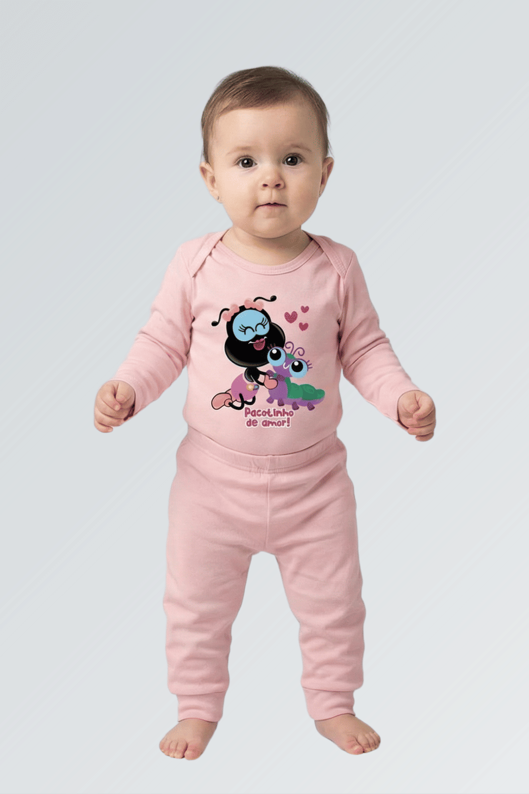 CONJUNTO 3 PEÇAS PACOTINHO DE AMOR