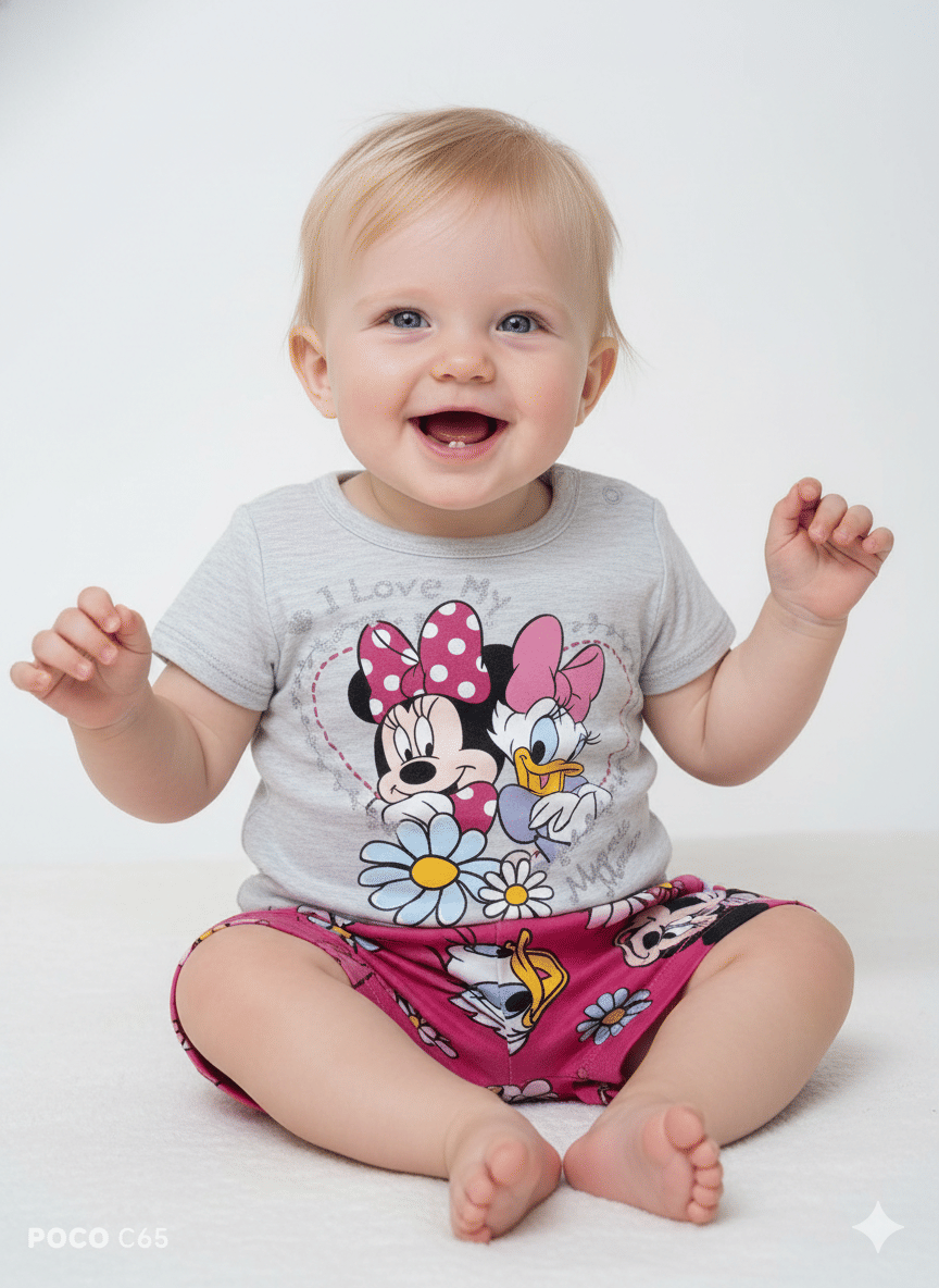 CONJ BRANDILI FEM DISNEY MINNIE E MARGARIDA M