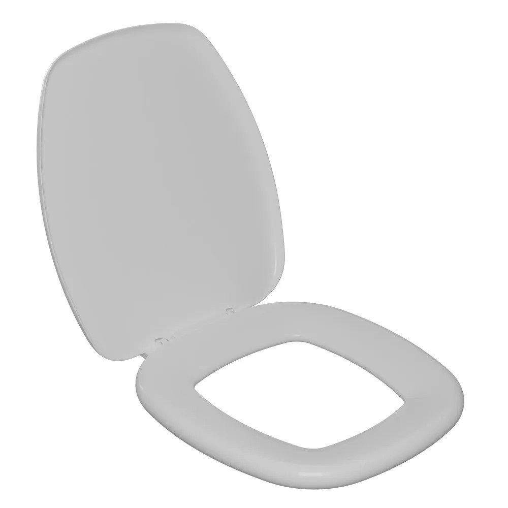 Assento Sanitário Almofadado Thema Cinza Platina TTH/K Assento Sanitário Almofadado Thema Cinza Platina TTH/K