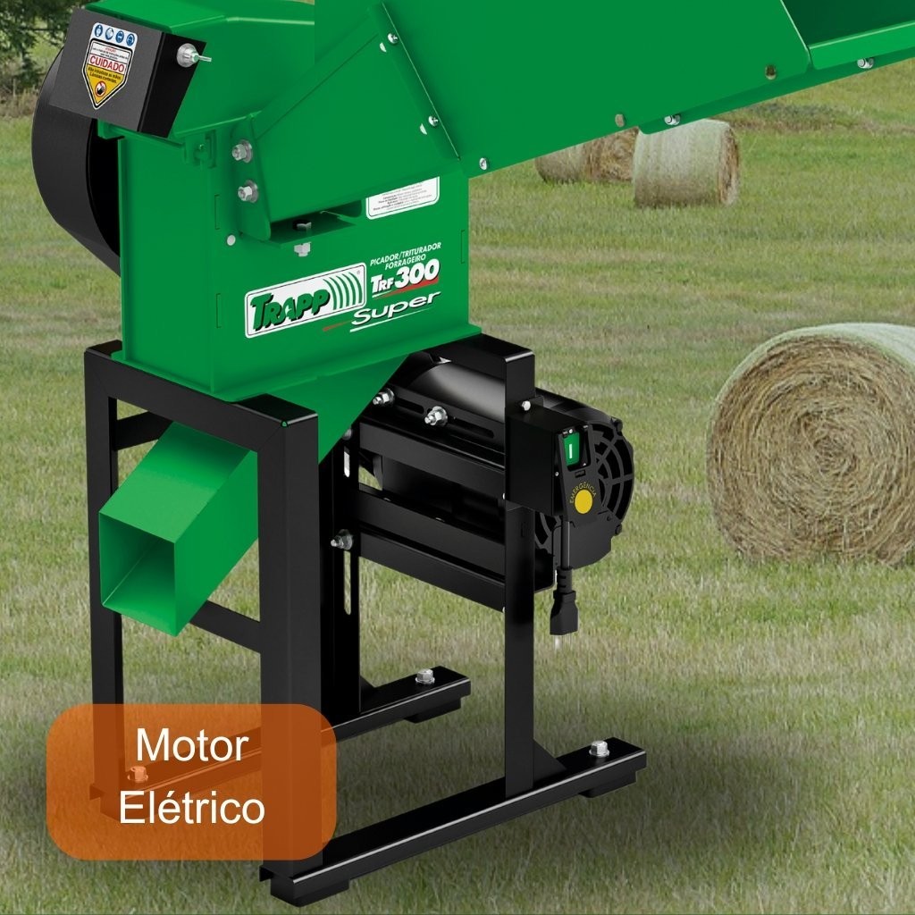 Triturador Forrageiro TRF-300 Super Com Motor de 3HP Monofásico 220V Trapp Triturador Forrageiro TRF-300 Super Com Motor de 3HP Monofásico 220V Trapp