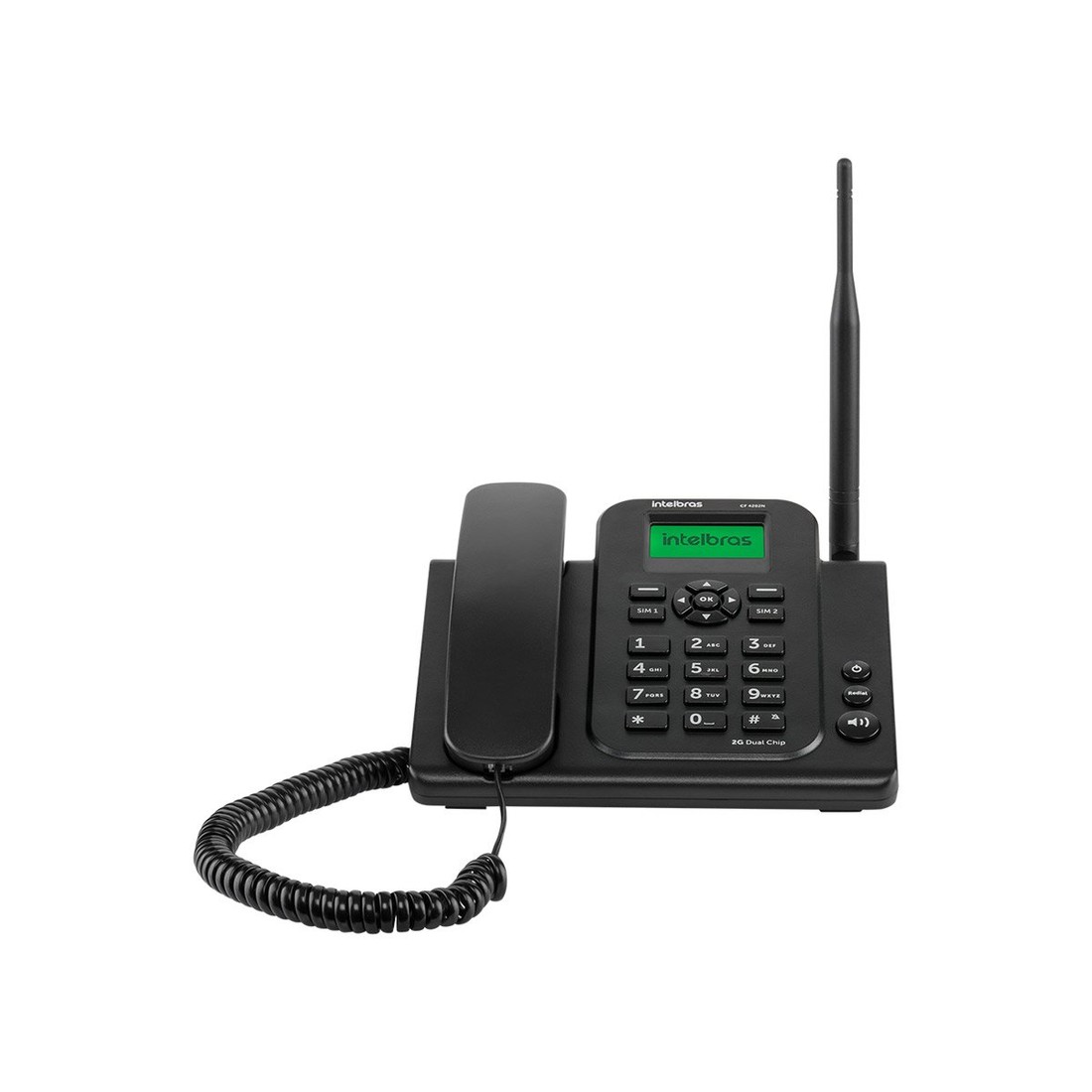 Telefone Celular Fixo CF 4202N Preto Intelbras 2G Telefone Celular Fixo CF 4202N Preto Intelbras 2G