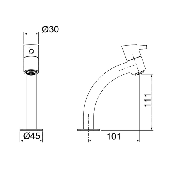Torneira Para Lavatório de Mesa Swan Lorenzetti 1196 C42