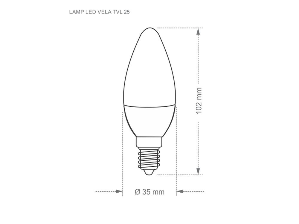 Lâmpada Led Vela Leitosa 3W 6500K E-14/E-27 Taschibra Lâmpada Led Vela Leitosa 3W 6500K E-14/E-27 Taschibra