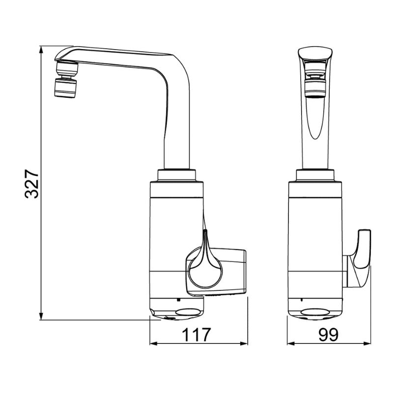 Torneira Elétrica Essence Branca 5500W Parede 220V