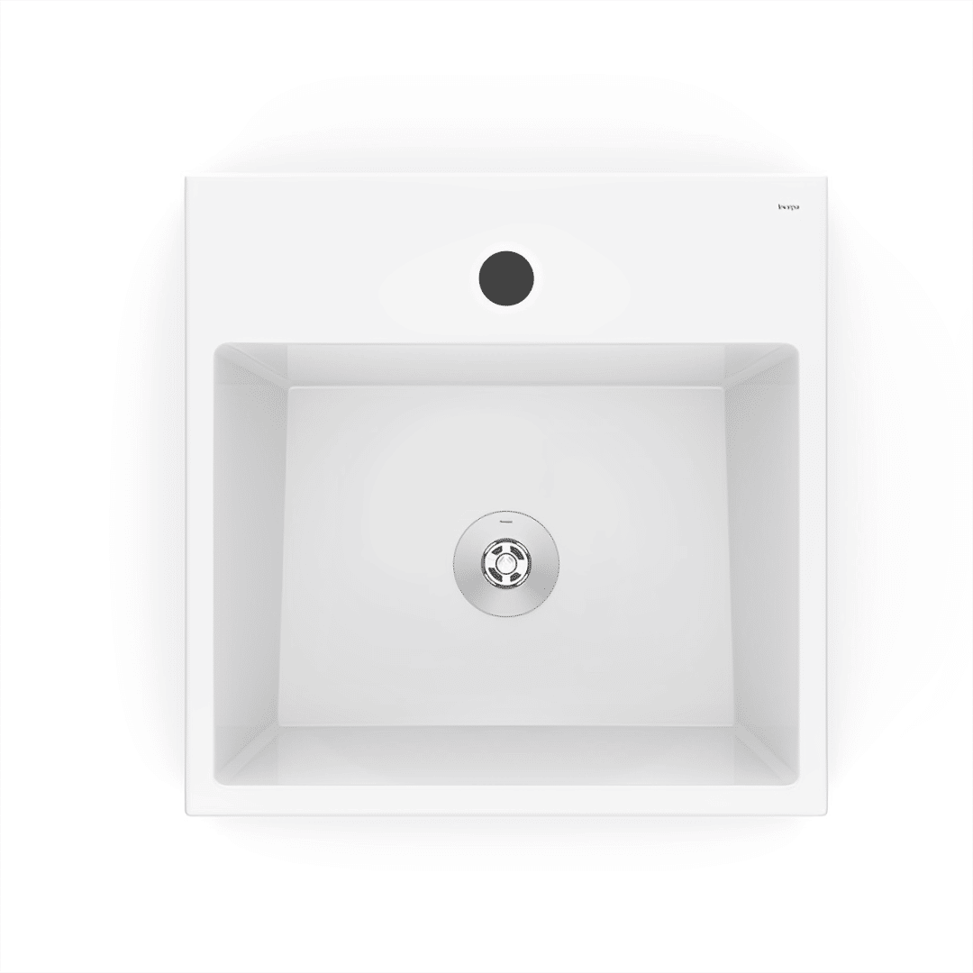 Cuba de Apoio com Mesa 41x41cm Loft Q1 Branca Incepa Cuba de Apoio com Mesa 41x41cm Loft Q1 Branca Incepa