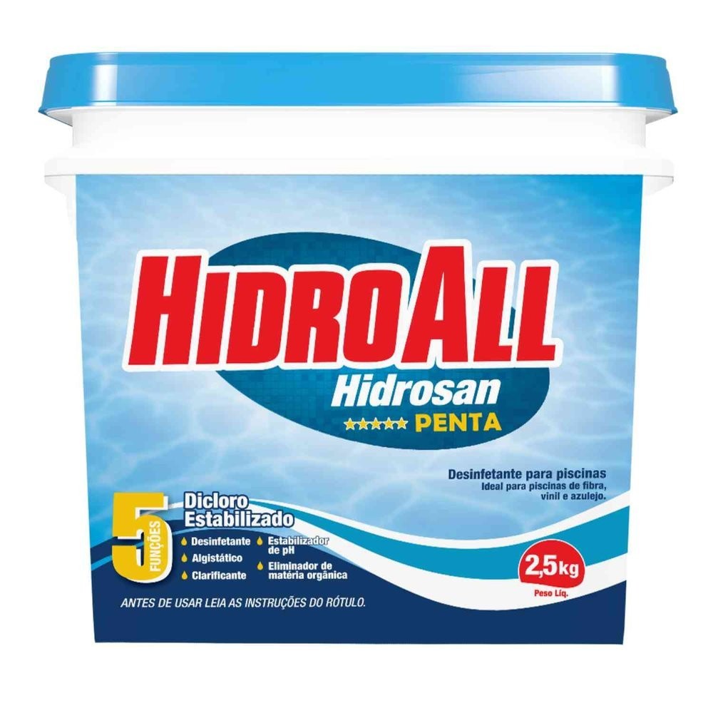 Cloro Hidrosan Penta Balde 2,5 Kg Cloro Hidrosan Penta Balde 2,5 Kg