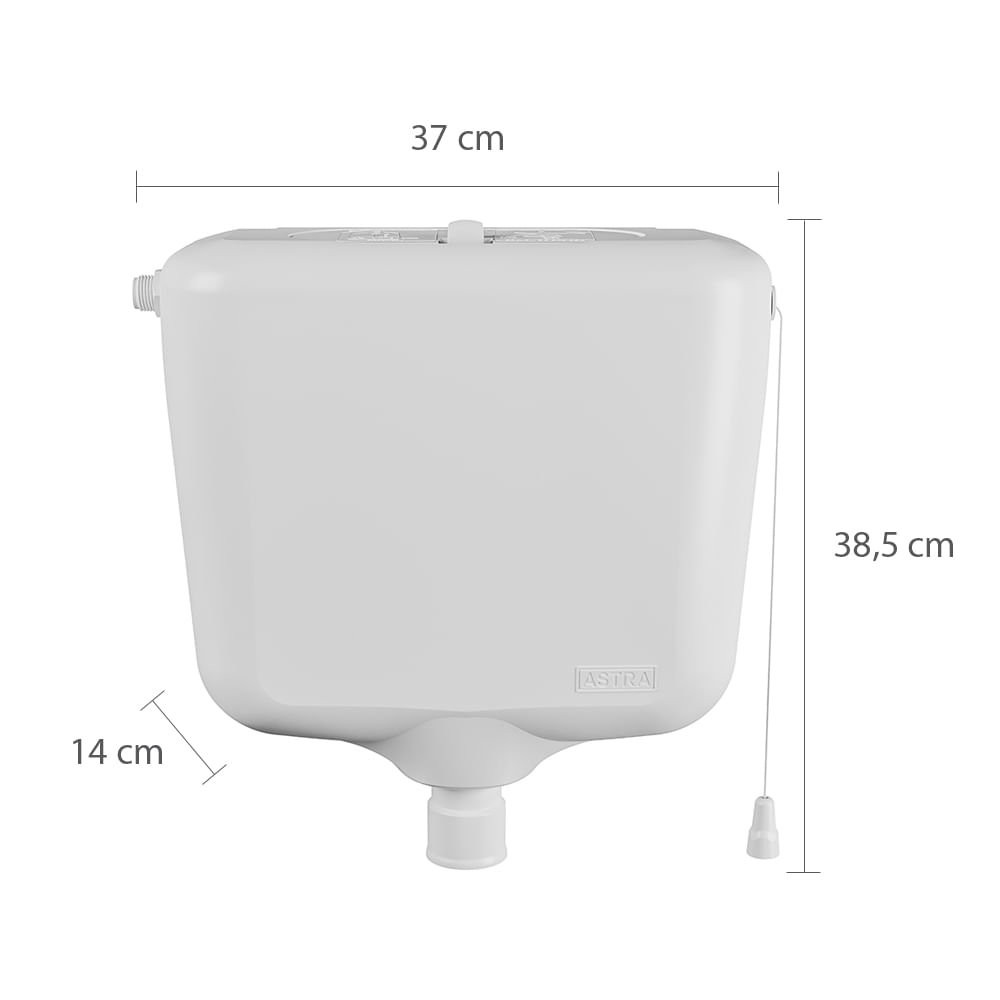 Caixa De Descarga 9 Litros Branca Astra Caixa De Descarga 9 Litros Branca Astra