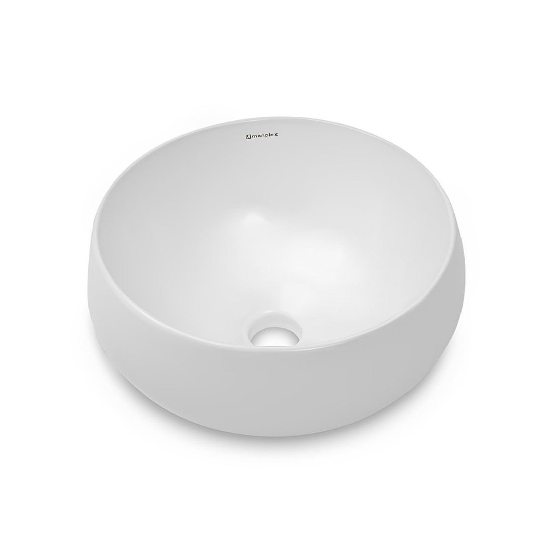 Cuba de Apoio Redonda Branca 31x15cm MP 0108 Manplex Cuba de Apoio Redonda Branca 31x15cm MP 0108 Manplex