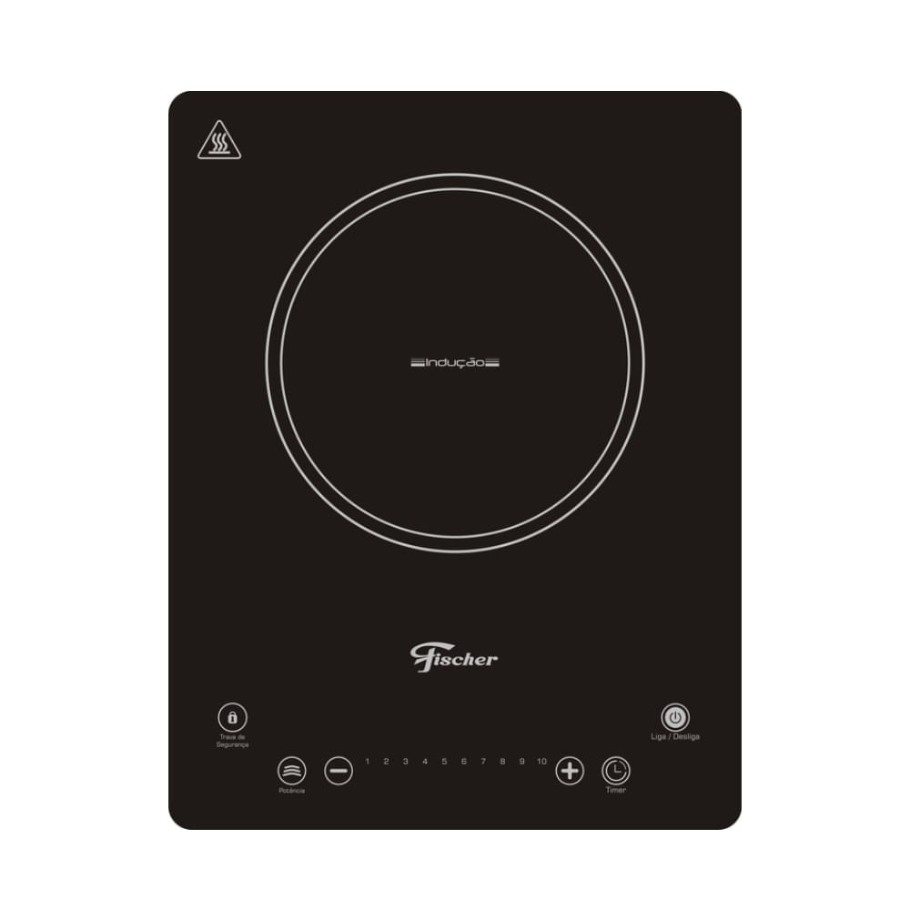Fogão de Indução 1 Boca Vitrocerâmica (Sobrepor)