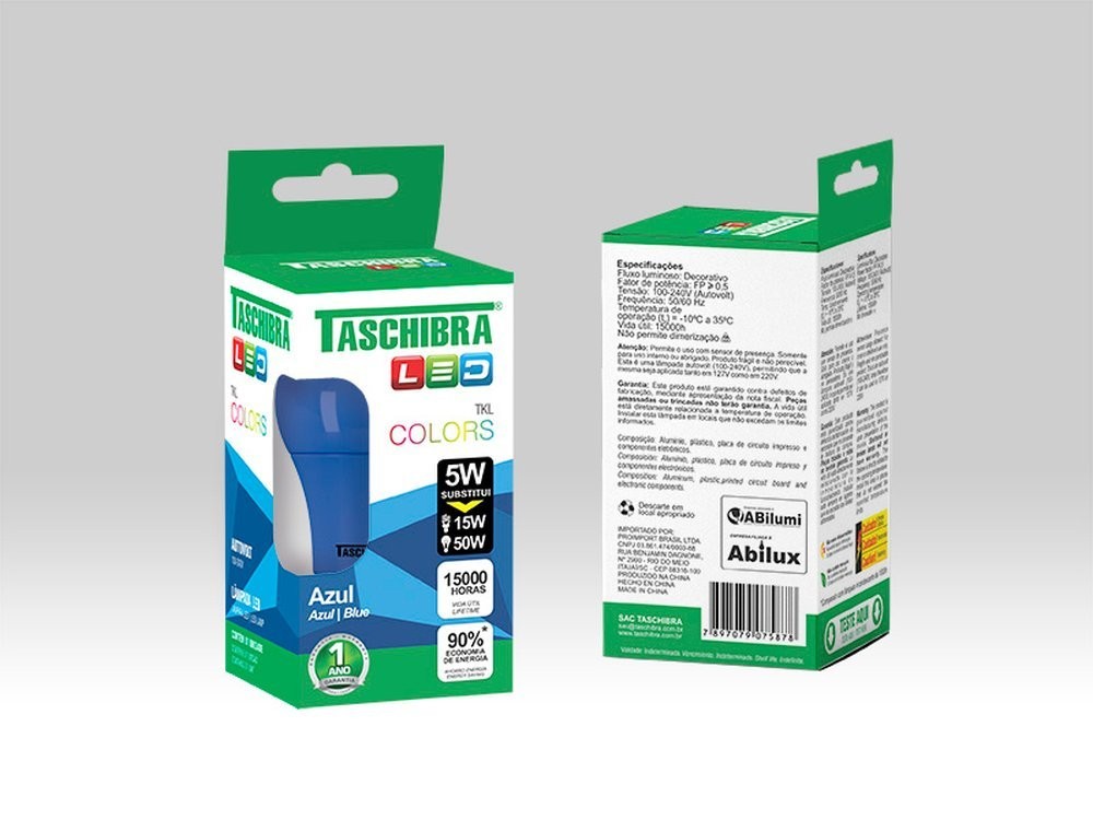 Lâmpada Led Azul 5W TKL Colors